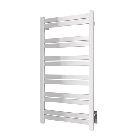 Warmlyyours Grande 12-bar Towel Warmer, Polished Stainless Steel TWS6-GRD12PH